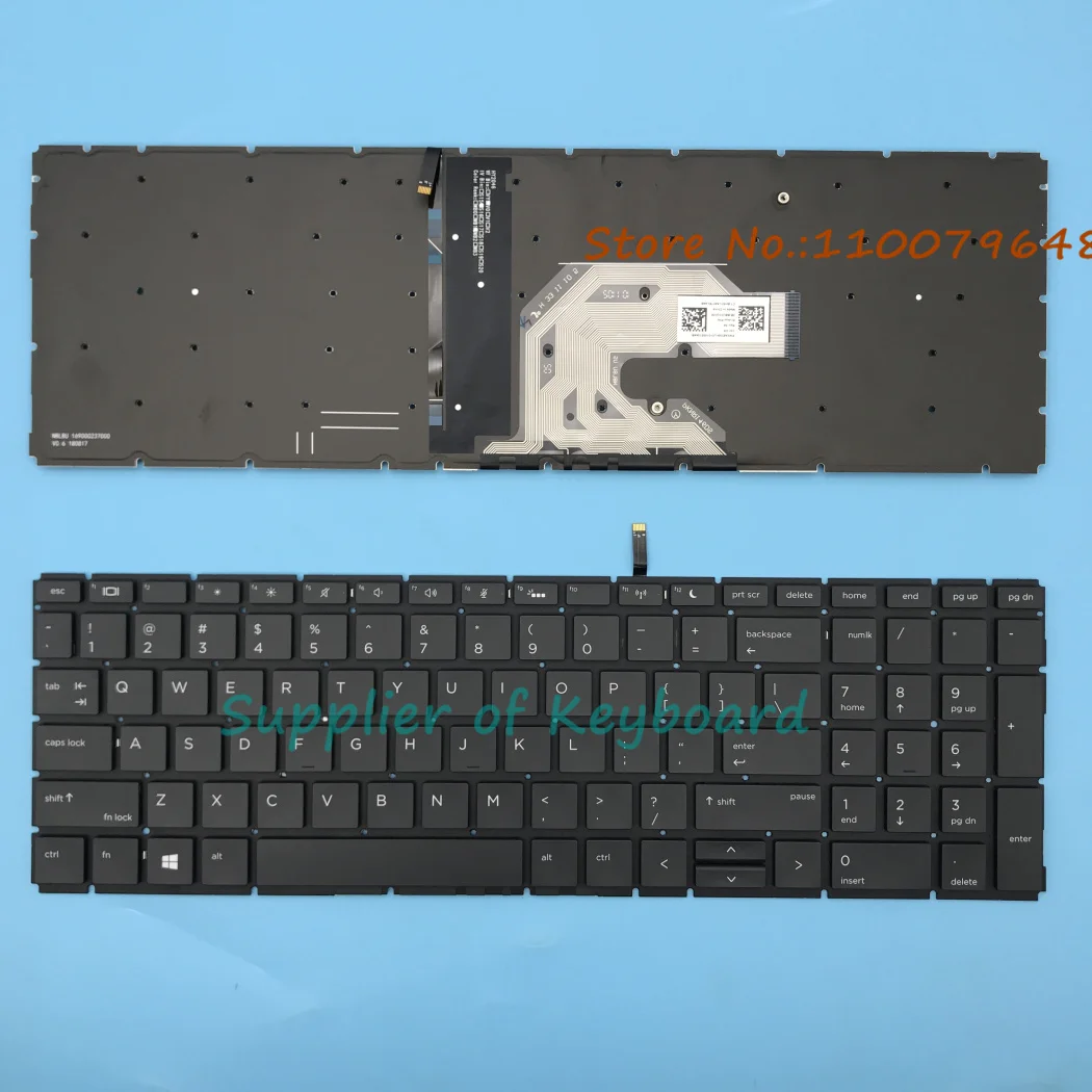 Nuevo teclado inglés/reino Unido/francés/español latino para HP Probook 450 G6,455 G6,450R G6,455R G7,450 G7,455 G7