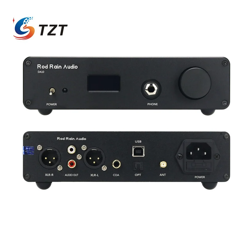 TZT Rod Rain Audio DA10 BT5.1 Amplificador de auriculares DAC Bluetooth con/sin interfaz digital USB (Amplificador operacional JRC2068DD) - imagen 3