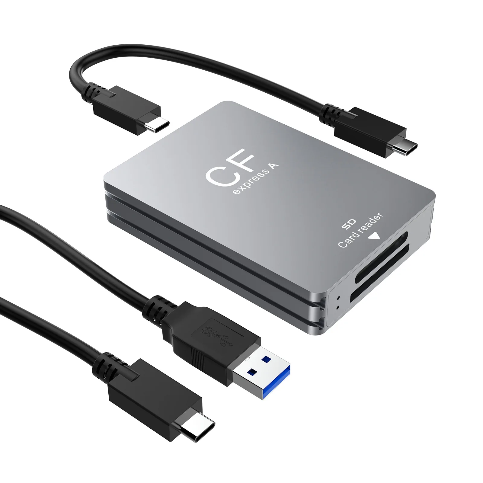 UTHAI CR349 Accesorios para computadora portátil USB 3.2 Gen2 Cámara de 10 Gbps CFexpress Tipo A Tarjeta de Memoria Cámara SD Lector de Tarjetas 2 en 1