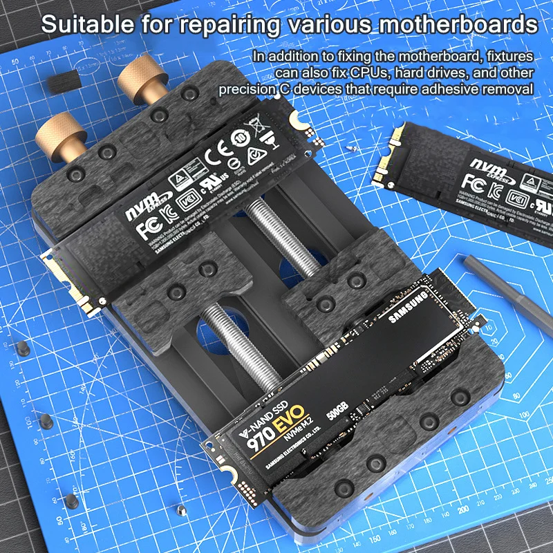 Dispositivo de reparación de placa base Universal de TE-192 para teléfono móvil, plataforma de posicionamiento de Chip BGA de doble eje, soporte de sujeción PCB - imagen 5