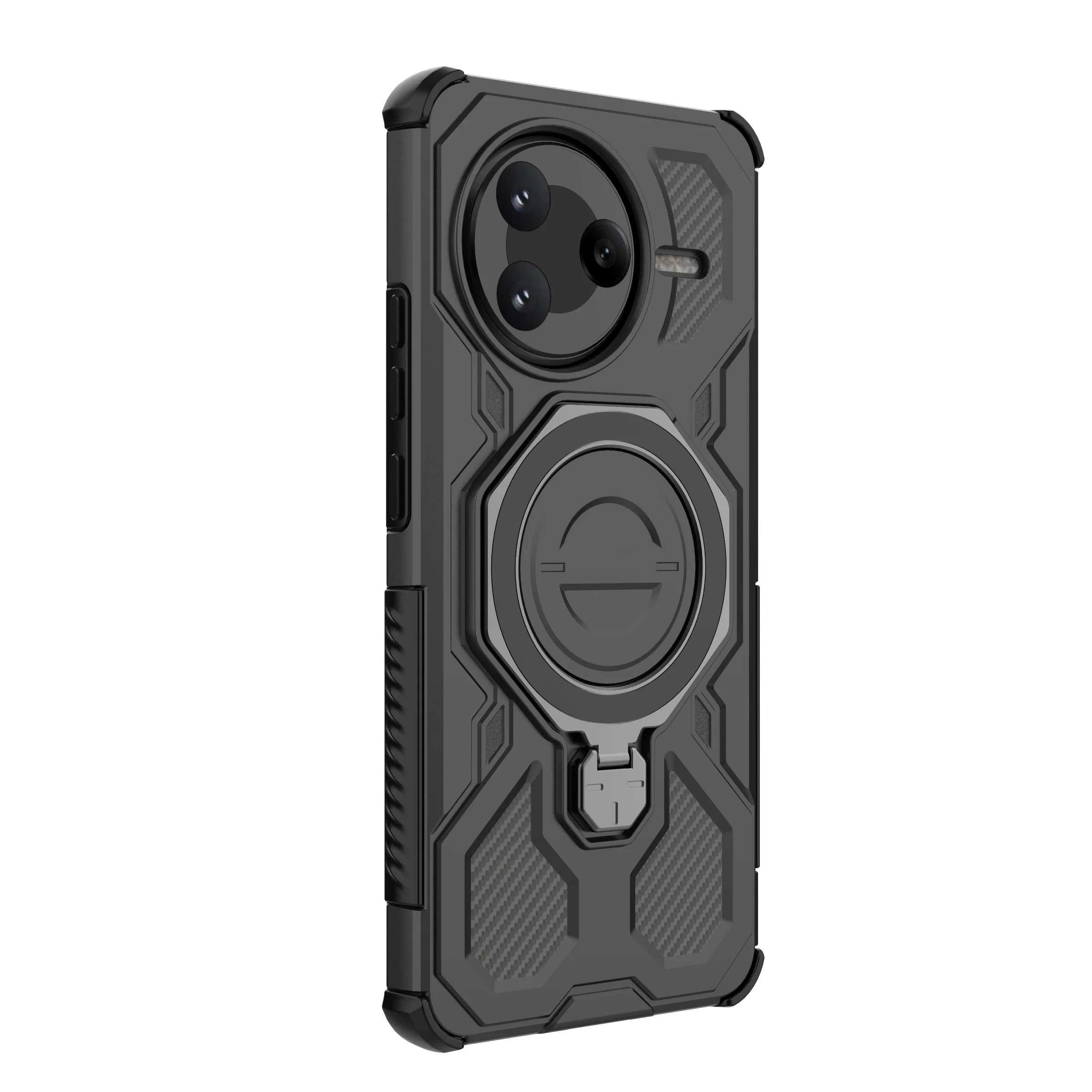 Funda con soporte para Magsafe, carga inalámbrica magnética, armadura de plástico duro, cubierta a prueba de golpes para Xiaomi POCO F7 Pro Ultra - imagen 4