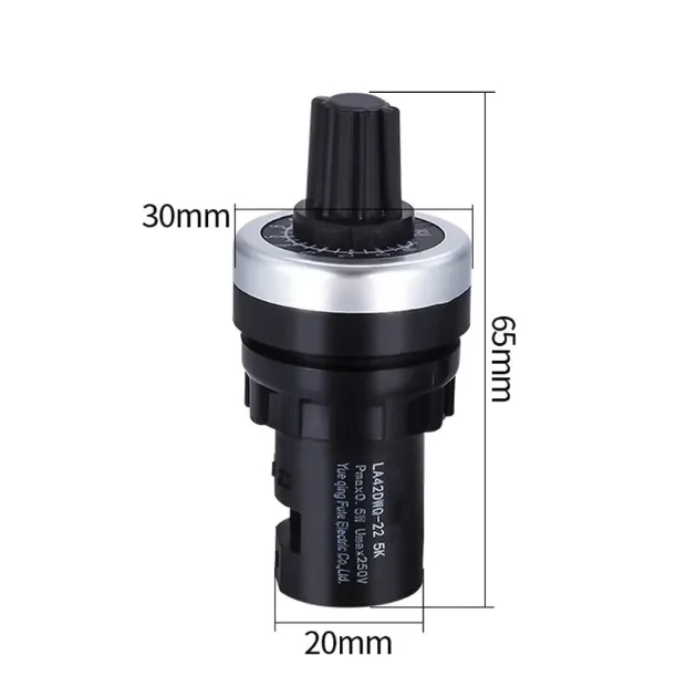LA42DWQ-22 inversor de precisión potenciómetro de velocidad ajustable tapa de perilla de interruptor 1K 2K 5K 10K 50K 100K - imagen 3