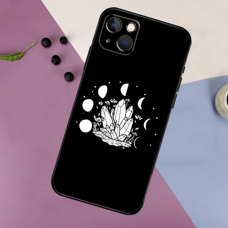 Funda de silicona de bruja oscura de brujería para iPhone 17 15 14 13 11 12 Pro Max 16 Plus 12 13 Mini 16e 17 Air contraportada - imagen 2
