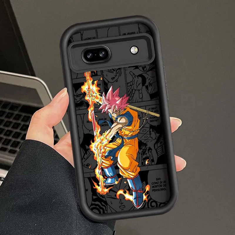 D-Dragon Ball Anime Son Goku para Google Pixel 9 8 7 8A 7A Pro XL Eye Ladder funda de teléfono - imagen 3
