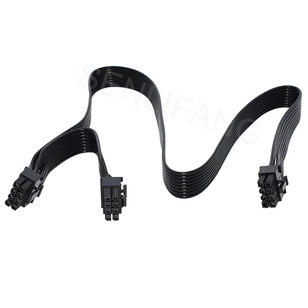 Original PCIE 1 a 2 divisor PCI Express 8 pines a doble Cable PSU de 6 + 2 pines para Corsair CX850M CX750M RM1000 RM850 Modular - imagen 4