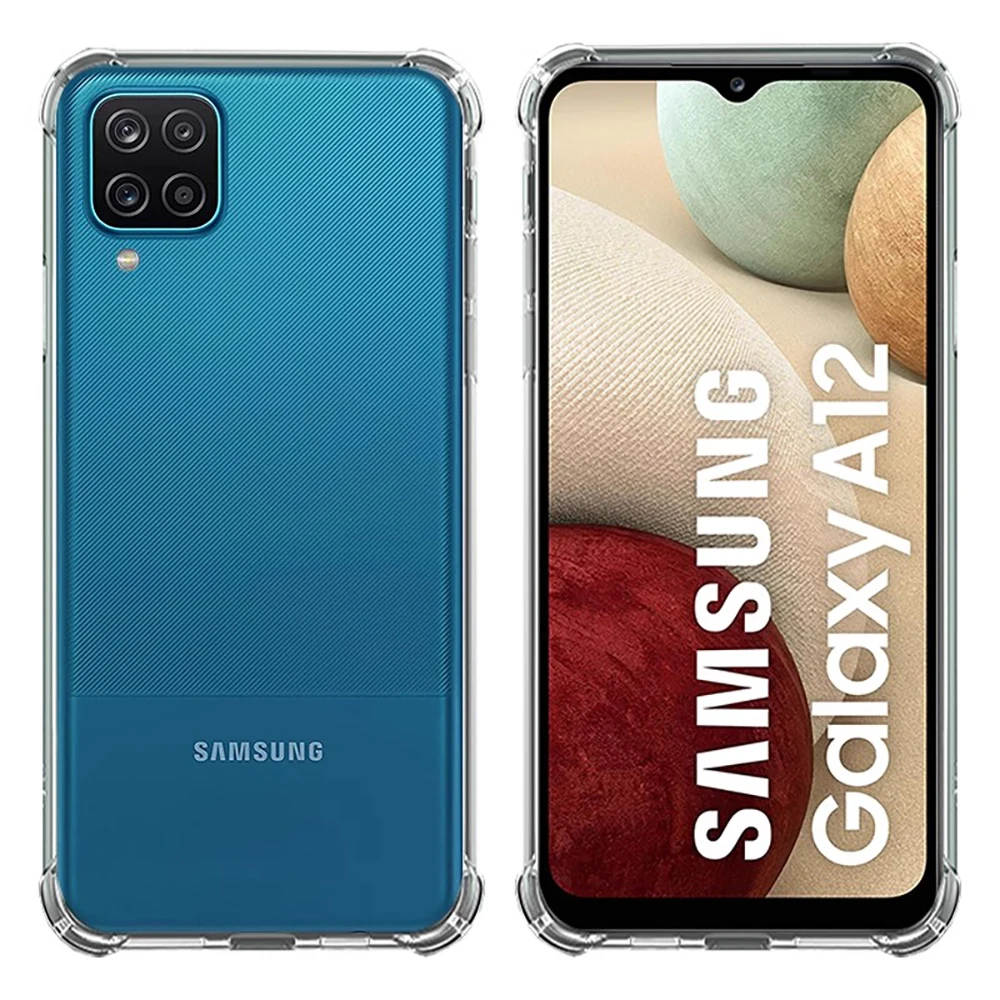 Para Samsung A12 Funda de teléfono transparente a prueba de golpes para Samsung Galaxy A12 Carcasa de silicona TPU - imagen 2