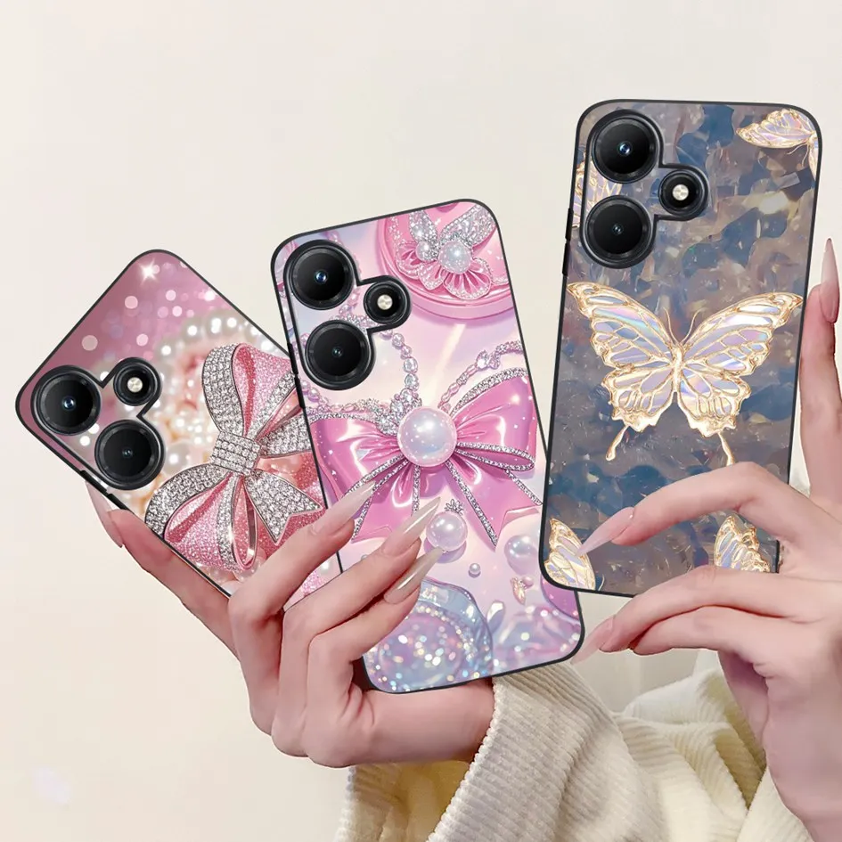 Funda silicona Infinix Hot 30 30i 4G – Flor suave antigolpes - imagen 3