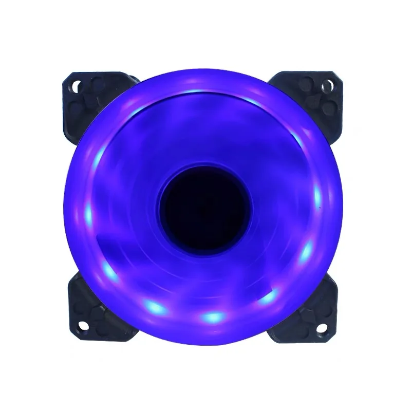 Ventilador LED de 9cm y 92mm, 90mm, 4 pines, PC, caja de ordenador de escritorio, ventilador enfriador de refrigeración, 12V, 9225, 92x92x25mm, GPU, CPU, Enfriador, doble luz Halo - imagen 3