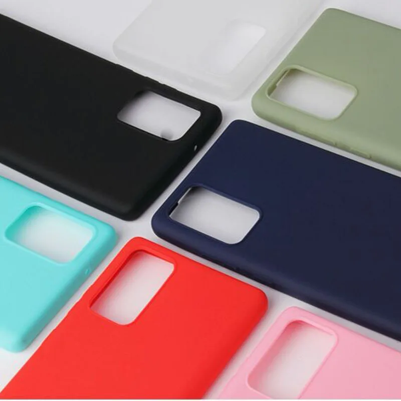 Funda de teléfono suave de silicona mate caramelo para Samsung Galaxy S20 Plus A51 A71 A31 A20 A30 A50 A20S A30S A21S A41 A12 A32 A42