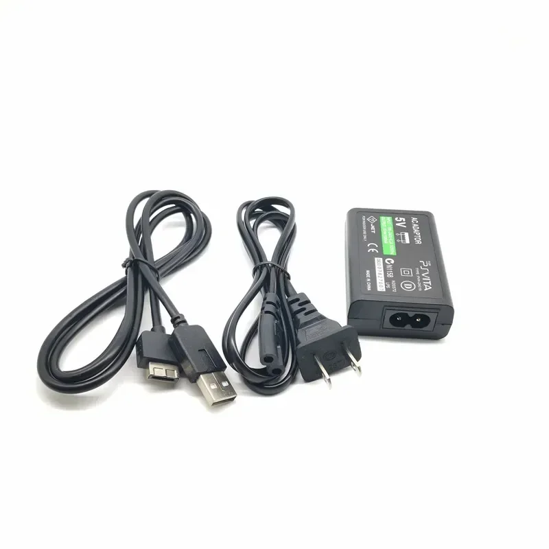 Cargador de pared para el hogar, fuente de alimentación, adaptador de CA para Sony PlayStation Psvita PS Vita PSV 1000, enchufe UE/EE. UU., Cable de carga de datos USB - imagen 4