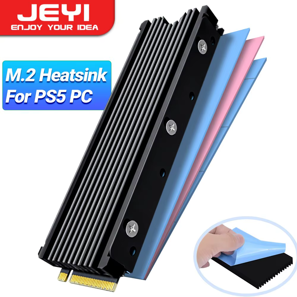 JEYI M.2 2280 Disipador SSD NVMe para PS5 y PC, Doble Cara