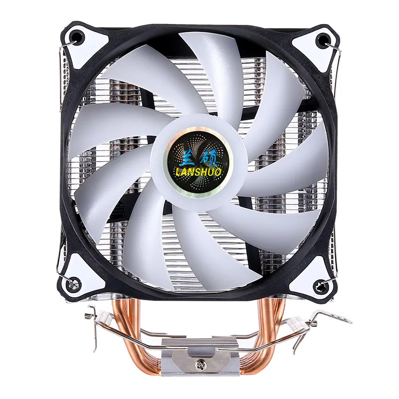 Radiador de CPU de tubo térmico de cobre puro PWM RGB, ventilador silencioso general LGA 775, 1150, 1155, 1356, 1366, AMD3, AM4, 1200, 1700, X79, X99, 2011 - imagen 2