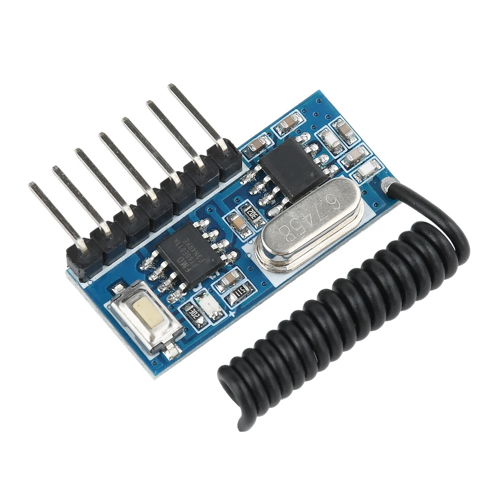 Transmisor de Control remoto RF de 433 Mhz, módulo de interruptor receptor de relé RF de 433mhz, interruptor inalámbrico, interruptor de Control de salida de 4 canales DIY - imagen 3