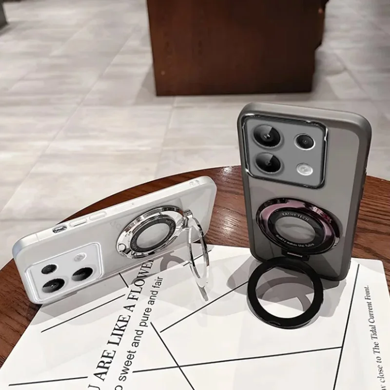 Note 40 Magsafe soporte magnético Funda de silicona para Funda Infinix Note 40 Note40 Pro Plus 4G 5G Funda transparente transparente - imagen 4