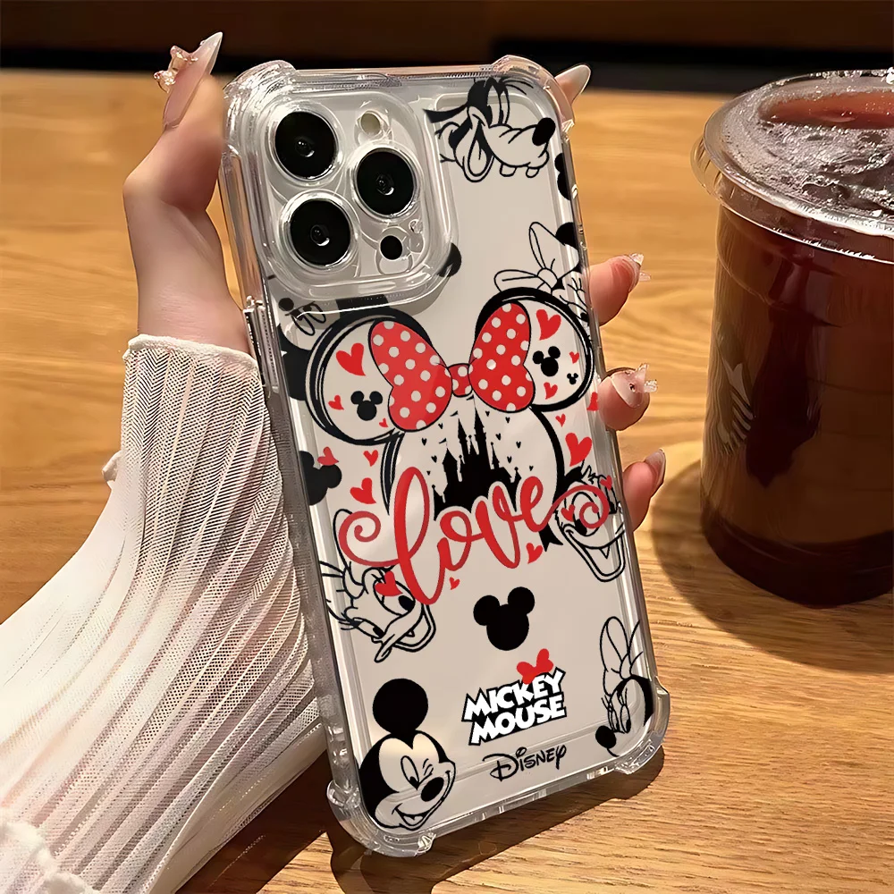 Preciosa funda de teléfono Mickey para Oppo A3x A3 A78 A74 A76 A72 A58 A57 A54 A53 A38 A31 A15 A17 A16 A7 A5 4G 5G cubierta anticaída - imagen 5