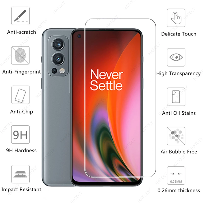 Vidrio templado para OnePlus Nord 2 5G vidrio para One Plus Nord 2 5G N200 CE N10 N100 9 9R 9RT 8T Protector de pantalla película de lente de cámara - imagen 3