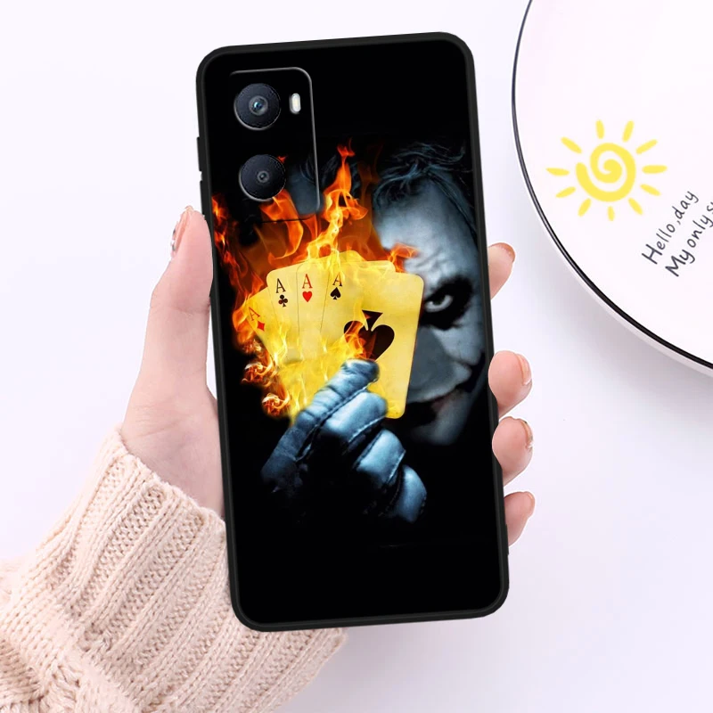 The Joker-póster de película de silicona Tpu, cubierta negra para OPPO A98, A96, A94, A74, A72, A57S, A55, A53S, A15S, A16K, A5, 2019 - imagen 4