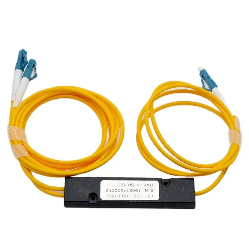 10 Uds nuevo LC/UPC 1:2 divisor de fibra óptica 50:50 tipo cónico de modo único caja cónica divisor de fibra óptica LC envío gratis - imagen 2