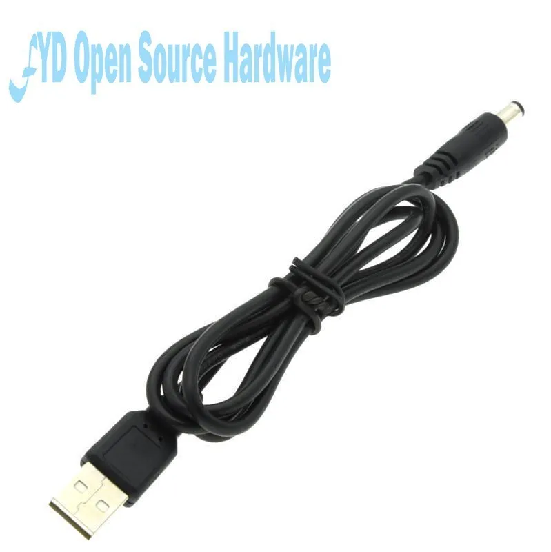 Cable de alimentación USB a DC5.5 x 2,1mm 5V9V12V boost cable USB para placa de desarrollo uno-r3 esp8266 esp32
