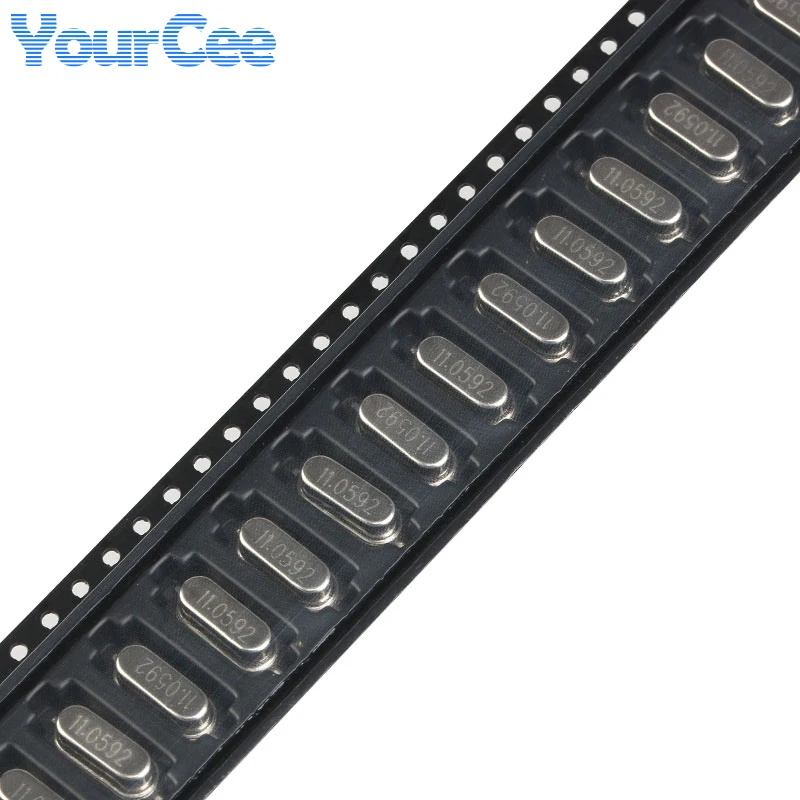 10 Uds SMD 49SMD tipo 11,0592MHz cristal pasivo 20PF ±20PPM 11,0592M - imagen 4
