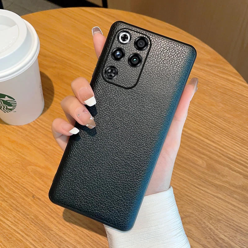 Funda negra para Red Magic 11 Pro Plus, funda dura de cuero PU Premium a prueba de golpes para ZTE nubia Red magic11Pro - imagen 2