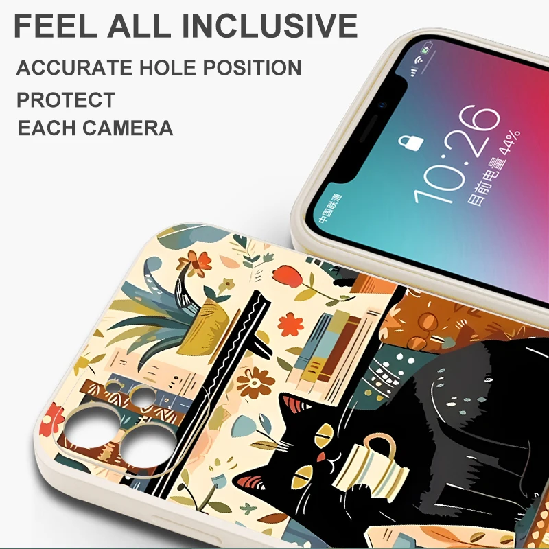 Funda blanda para Xiaomi Mi 13 11 12 Lite 10T 11T 12T Pro gato de dibujos animados - imagen 3