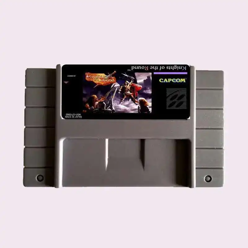 Tarjeta de juego gris grande NTSC de los caballeros de la redonda de 16 bits de alta calidad para reproductor de juegos versión de EE. UU.