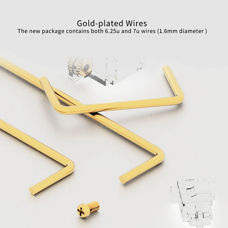 Estabilizador de tornillo PCB de estudio de diseño para teclado mecánico de juegos POM 2u 6.25u 7u protección de cable negro Beige blanco - imagen 4