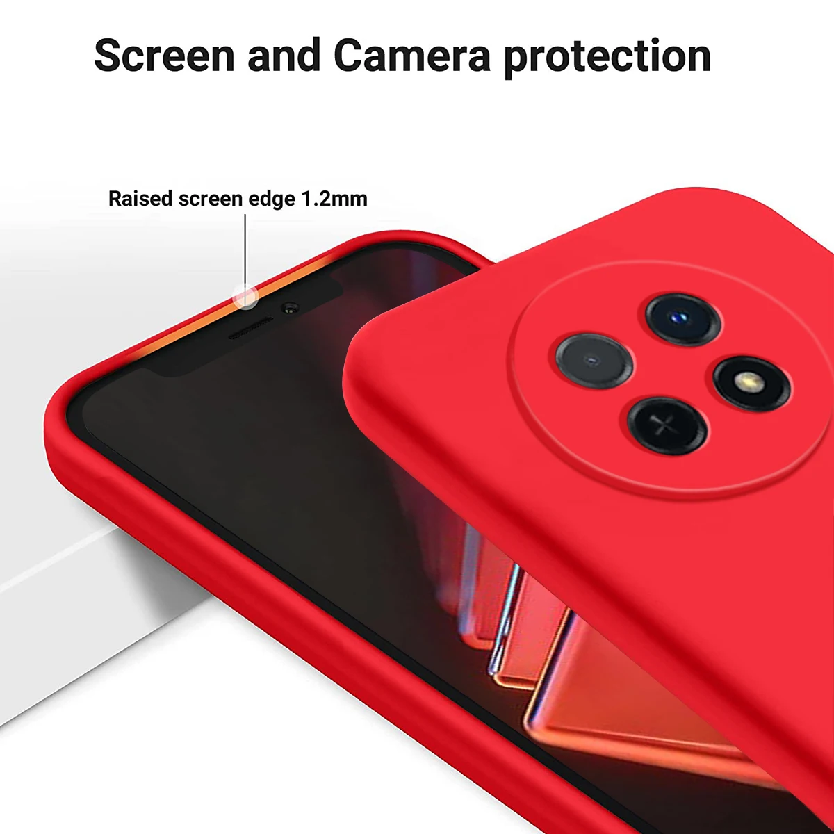 Funda de silicona líquida para Huawei Nova 14i 4G, Funda suave anticaída a prueba de golpes con cordón y sensación de piel para Huawei Nova14i 4G - imagen 3