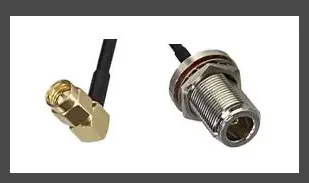 Conector hembra RG58 N de 1 piezas a macho SMA, Conector de ángulo recto, Cable Coaxial RF, 4 pulgadas ~ 20M