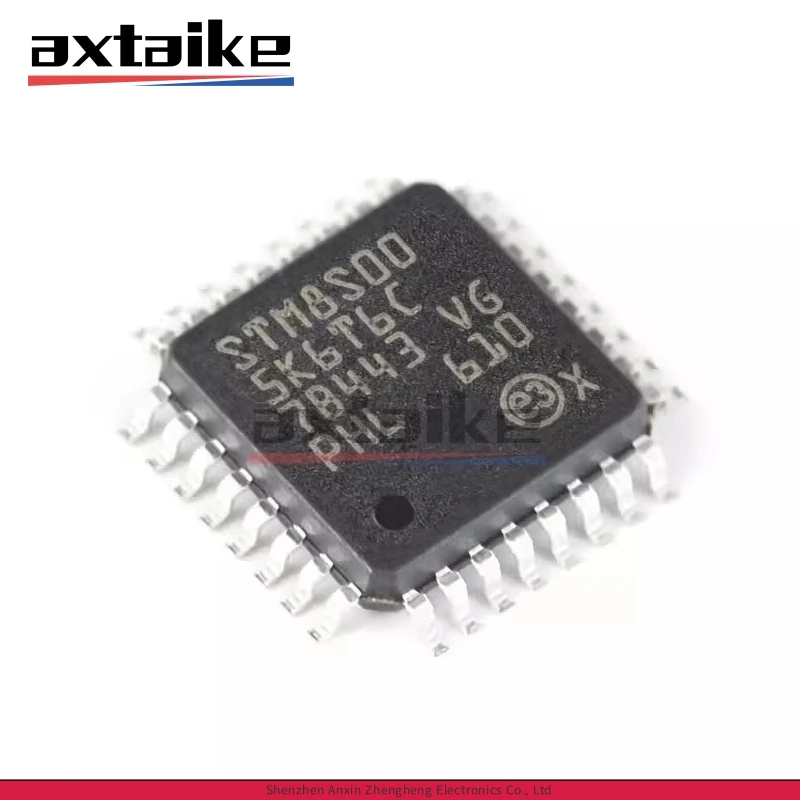 5 uds STM8S005K6T6C LQFP-32 STM8S005 16MHz STM8S 8bit MCU 32Kbytes Flash DataEEPROM temporizadores ADC de 10 bits UART SPI IC SMD