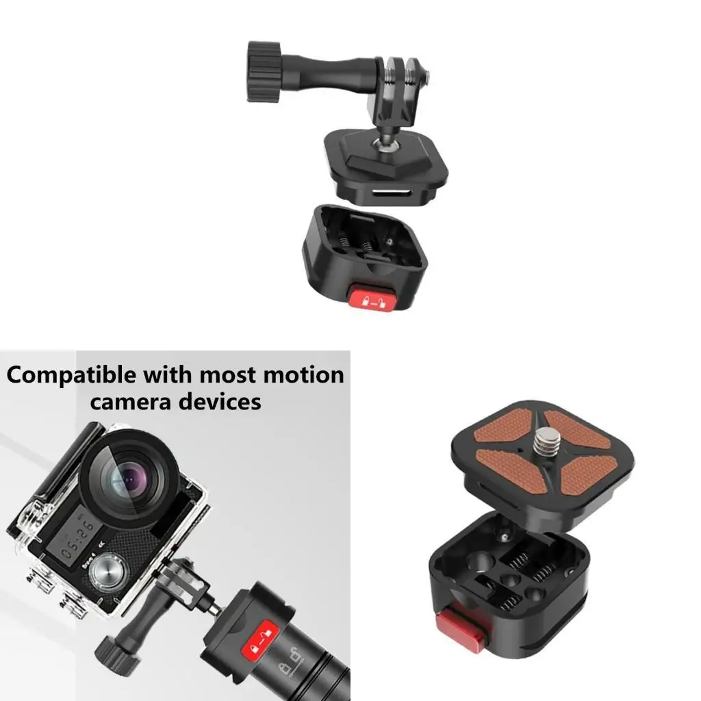 Adaptador montaje cámara con placa liberación rápida para trípode R53C, adaptador ranura Arca estándar 38mm para