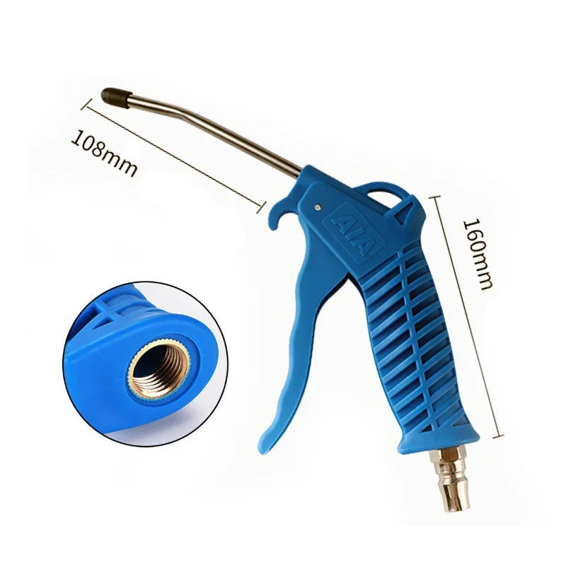 Pistola de soplado de aire, pistolas Airsoft, herramienta de limpieza neumática manual, pulverizador de polvo, plumero de puerto de 1/4" - imagen 5