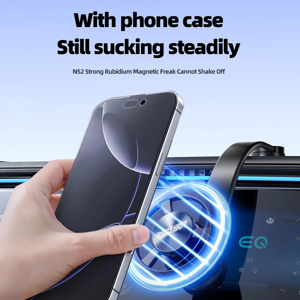 Soporte de montaje para coche, estante de rotación de 360 grados, antideslizante, ajustable, soporte para salpicadero de parabrisas para navegación por teléfono, uso en viajes - imagen 4