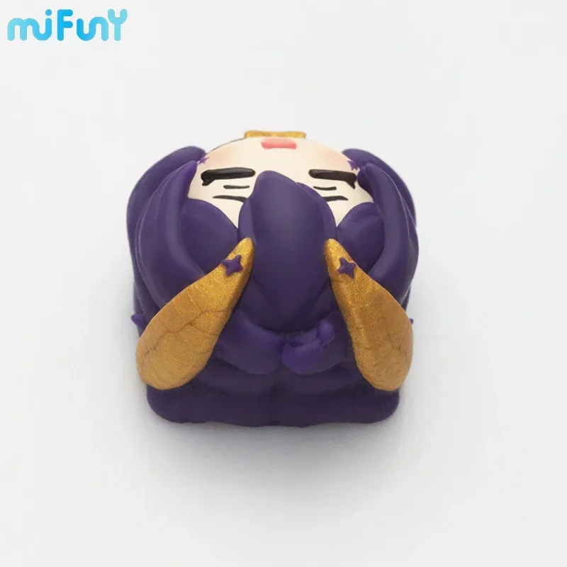 Teclas de chica mágica Hiiragi Utena, tapa de tecla de punto de resina PBT Original personalizada para juegos, regalos de teclado mecánico - imagen 5