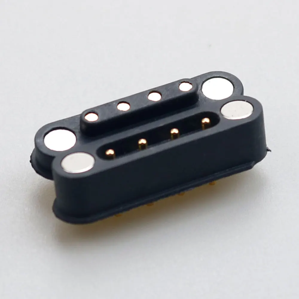 Conector magnético Pogo, 1 piezas, 4P, 4 posiciones, paso de 3,0 MM, con resorte, macho, hembra - imagen 3