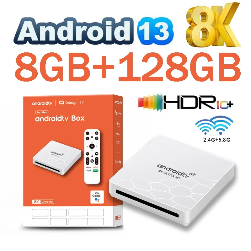 Q96 OHP 8K TV Box Android 13,0 Hisilicon3798M Quad Core 8K 4K HDR 4G 5G WiFi Dual 8GB 128GB OTA Smart TV Box reproductor multimedia iptv