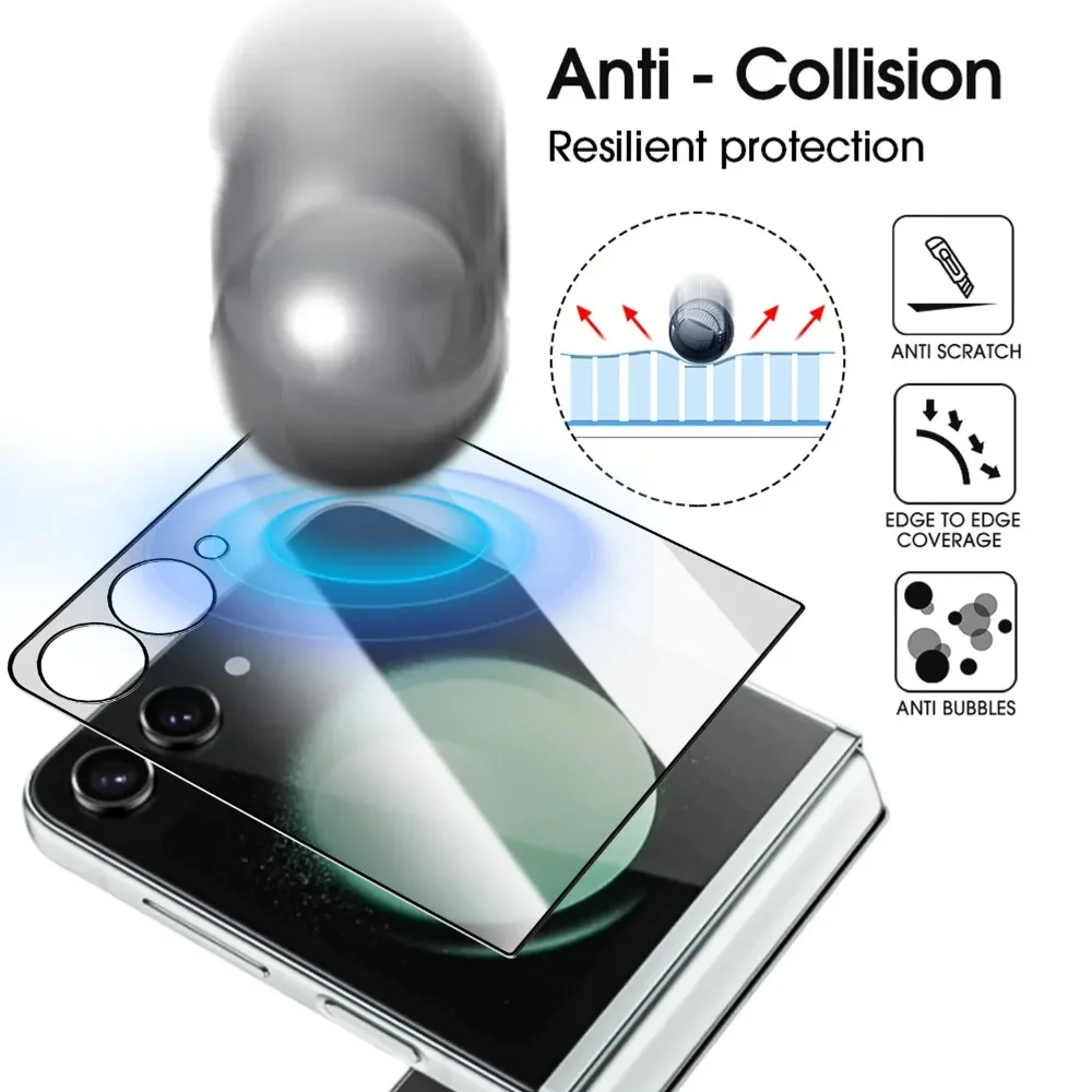 1/2/3 Uds ZFlip7 Protector de pantalla exterior de vidrio templado fácil de instalar para Samsung Galaxy Z Flip 7 película protectora para Z Flip7 5G - imagen 3