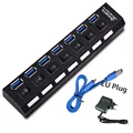 7 Port Black With EU