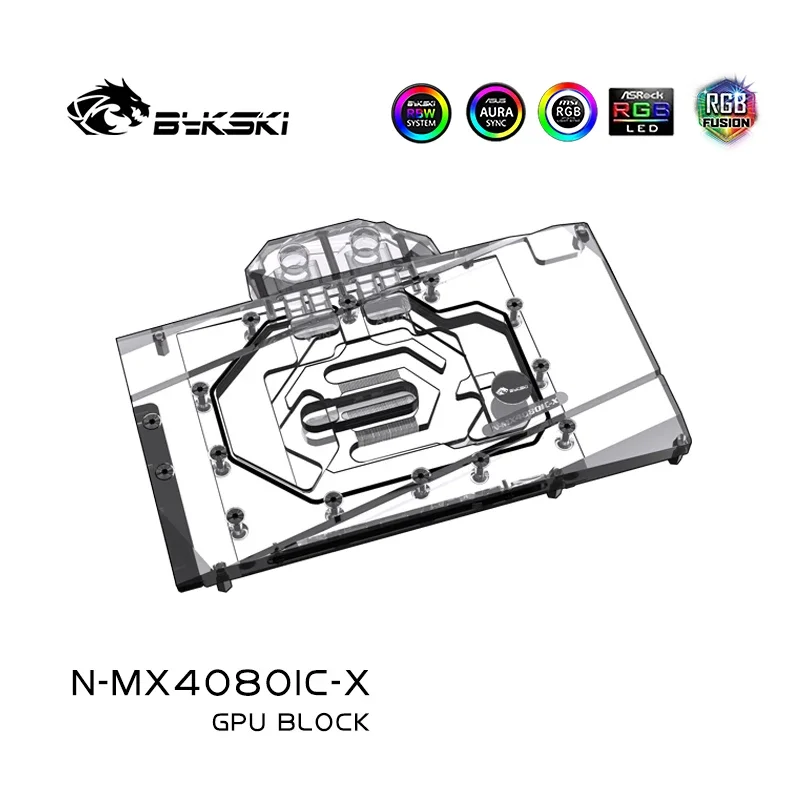 Bykski N-MX4080IC-X bloque GPU para MAXSUN RTX 4080 ICraft OC 16G tarjeta de vídeo gráfica radiador de refrigeración por agua/prevent la corrosión - imagen 4