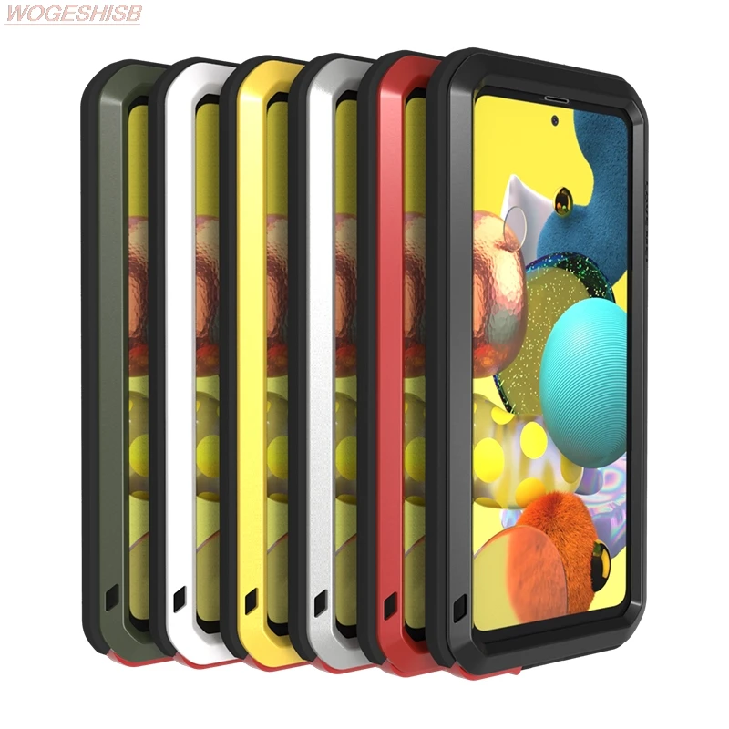 Funda de protección de tanque de Metal resistente para Samsung Galaxy A51 4G Lovemei, armadura 360 Original - imagen 2