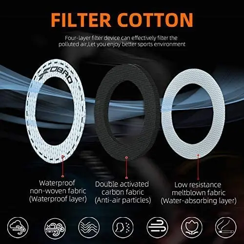 Máscara deportiva 12 niveles de respiración Máscara de entrenamiento profesional para fitness, correr, resistencia, cardio, máscara de resistencia para fitness Máscara deportiva - imagen 5