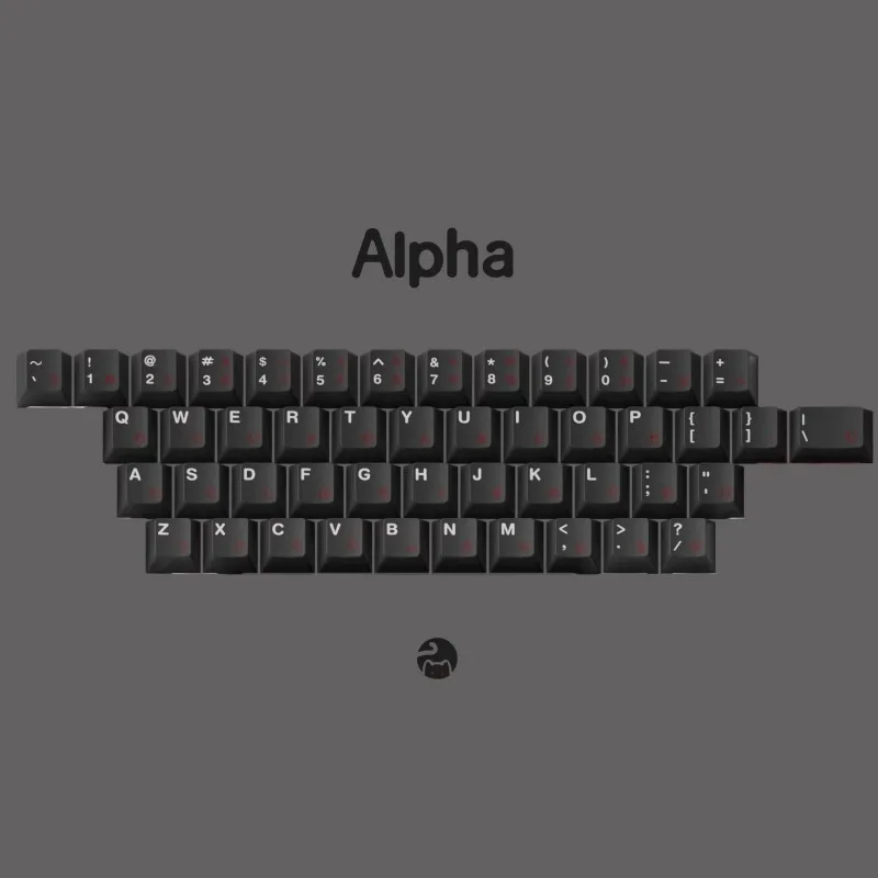 Más de 140 teclas/juego de teclas de juego Stygian Zinogre, teclas de sublimación de tinte PBT, perfil de cereza, teclas de juego de Anime, negro, rojo, japonés - imagen 3