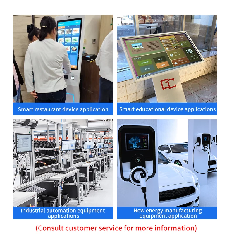 Panel de terminales de operador de línea MES de 15,6 pulgadas, PC con lector IC/ID/NFC, soporte de código QR/barra, línea de producción de Panel táctil integrado ESOP - imagen 4