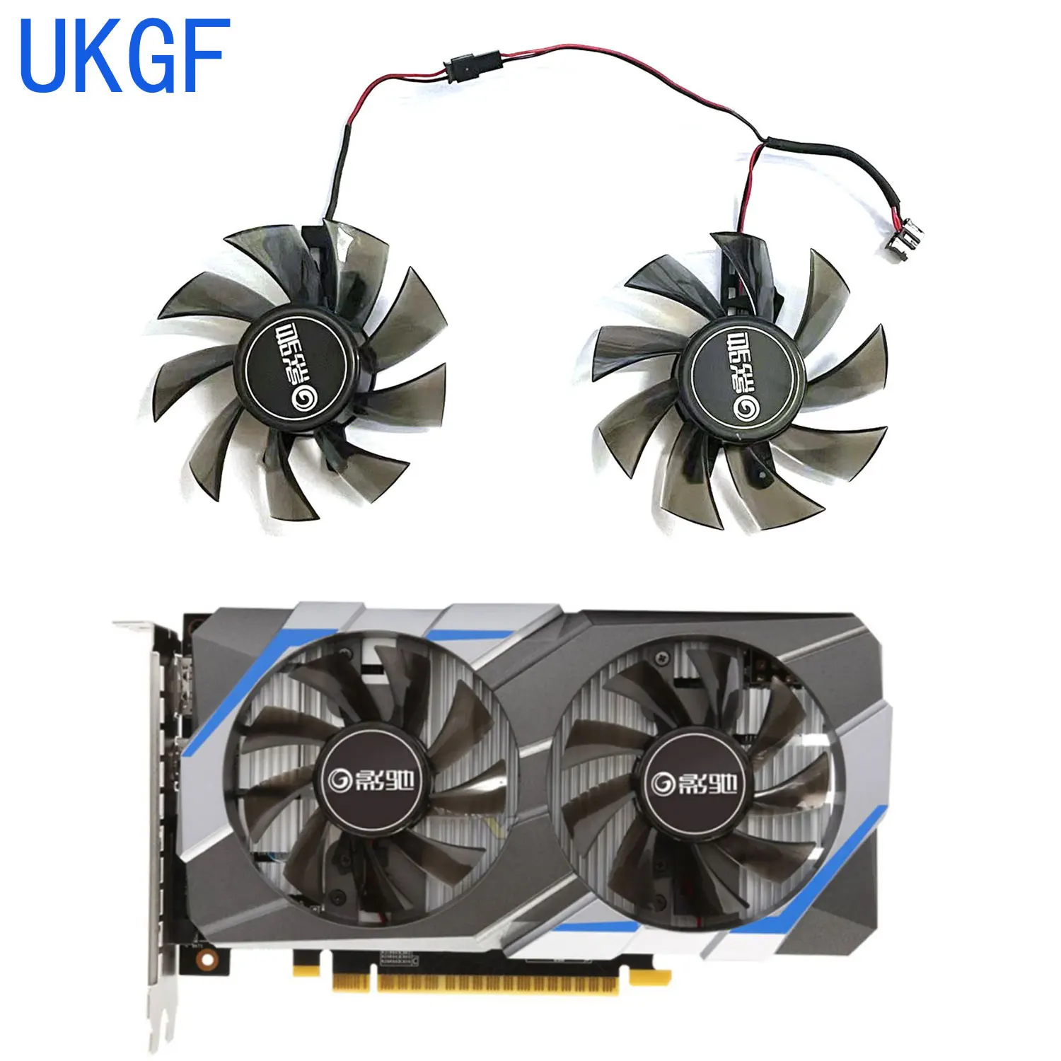 UKGF nuevo 75MM GA82S2H adecuado para GALAX GeForce GTX1050 1050ti EXOC OC ventilador de repuesto para tarjeta gráfica