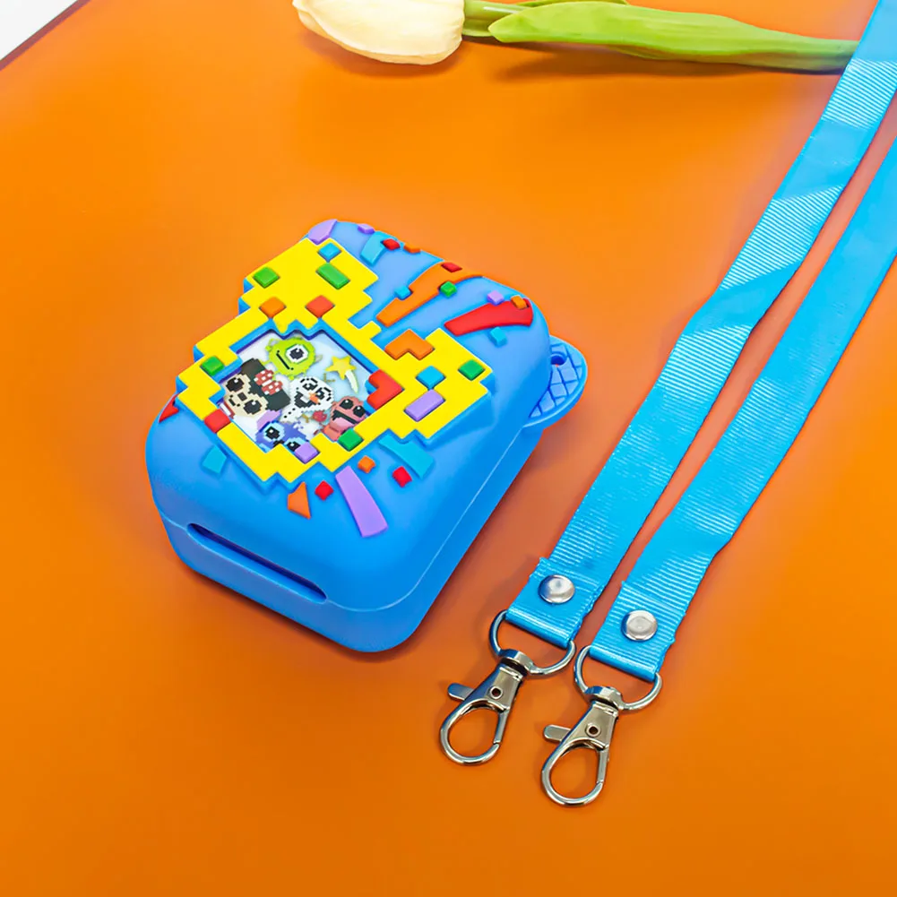 Funda de silicona para Bitzee Dis Ney, juguete interactivo, funda electrónica para mascotas, funda protectora antiarañazos con cordón - imagen 4