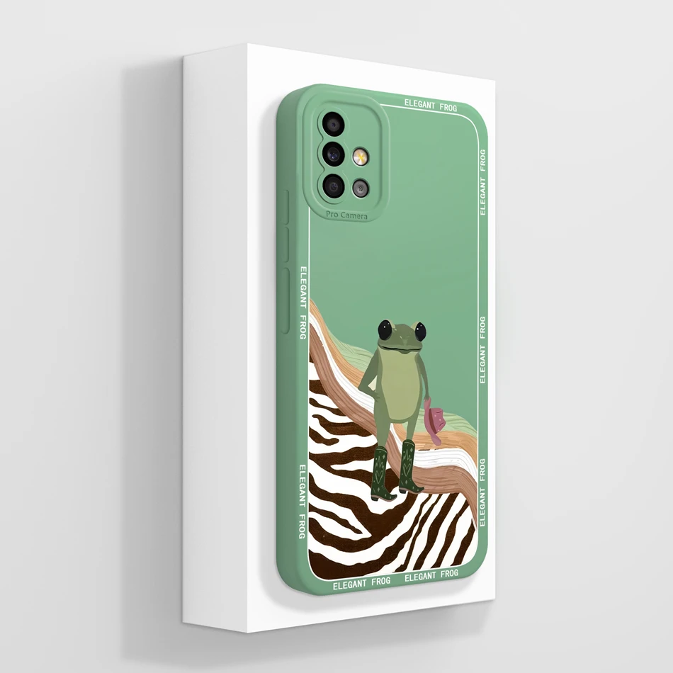 Para Samsung Galaxy A51 A71 A31 funda estilo estético suave cubierta trasera de silicona líquida para Samsung A 51 carcasa de teléfono de protección completa - imagen 5