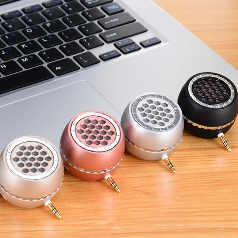 Altavoz inalámbrico portátil para teléfono, Mini caja de sonido externa Universal con conector de 3,5mm para Smartphone, tableta, portátil, MP3 y MP4