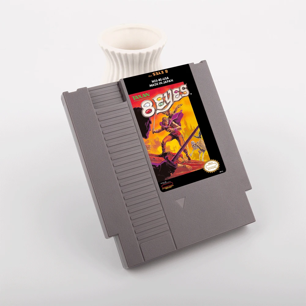 Tarjeta de juego de acción de 8 ojos para consola NES de 72 pines y 8 bits, cartucho de videojuego para NINTENDO
