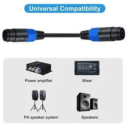 Speakon SOUND Cable Hembra A Acoplamiento Recto Extensión